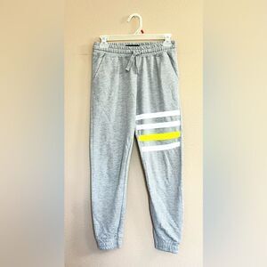 Penshoppe Gray Striped Jogger Sweatpants